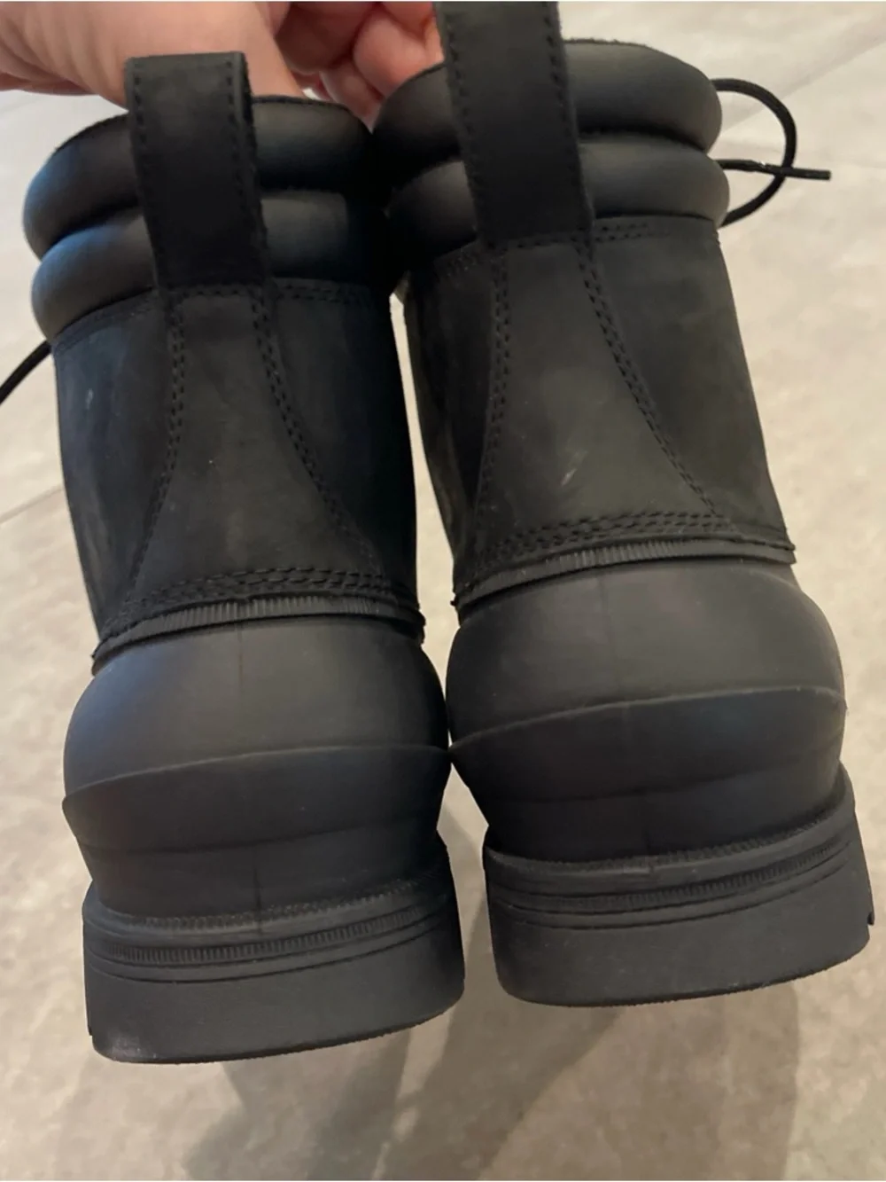 UGG MEN’S GATSON MID LEATHER Black WATERPROOF DUCK BOOTS SIZE M 9 Style 1123671